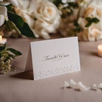 Modèles élégants de cartes de remerciement mariage